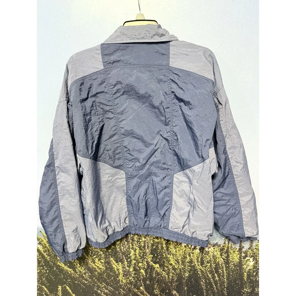 Vintage Nike Champs Sports Jacket M Blue Full Zip Windbreaker‎ Nylon 90S